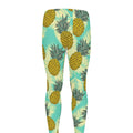 Tropical Vintage Pineapple Pattern Print Men's Leggings