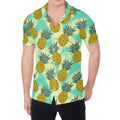 Tropical Vintage Pineapple Pattern Print Men's Shirt