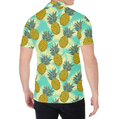 Tropical Vintage Pineapple Pattern Print Men's Shirt