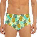 Tropical Vintage Pineapple Pattern Print Men's Triangle Swim Briefs