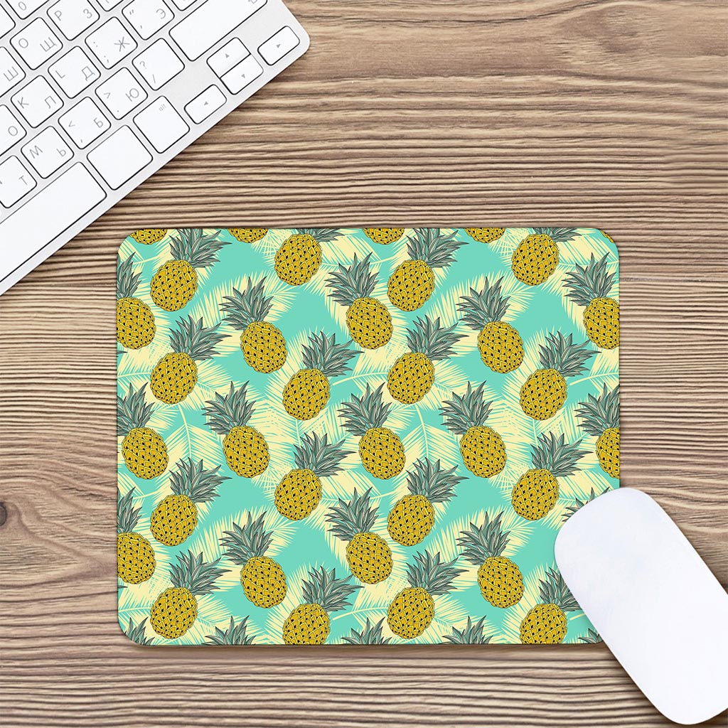 Tropical Vintage Pineapple Pattern Print Mouse Pad