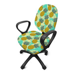 Tropical Vintage Pineapple Pattern Print Office Chair Cover