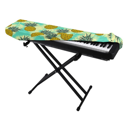 Tropical Vintage Pineapple Pattern Print Piano Keyboard Cover
