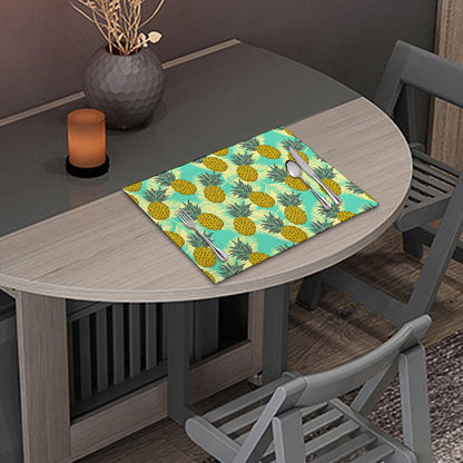 Tropical Vintage Pineapple Pattern Print Placemat