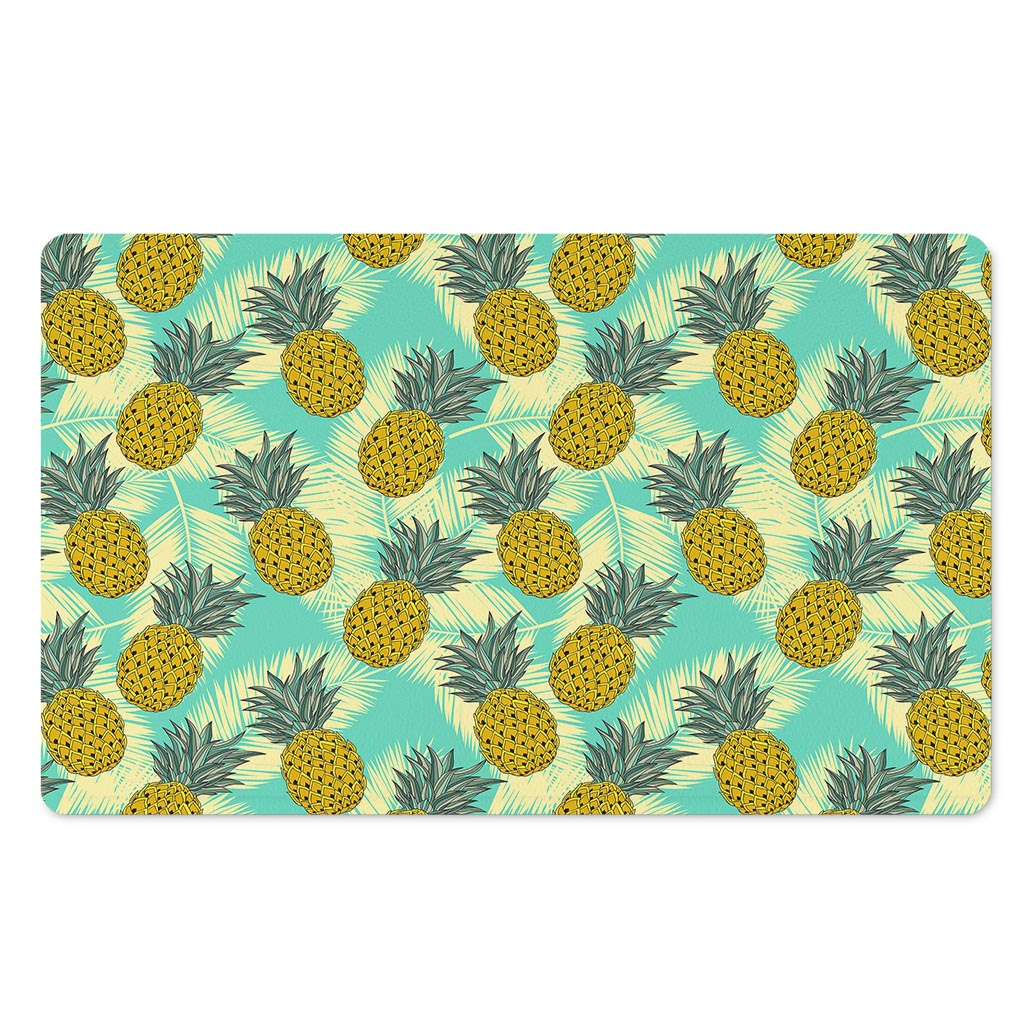 Tropical Vintage Pineapple Pattern Print Polyester Doormat
