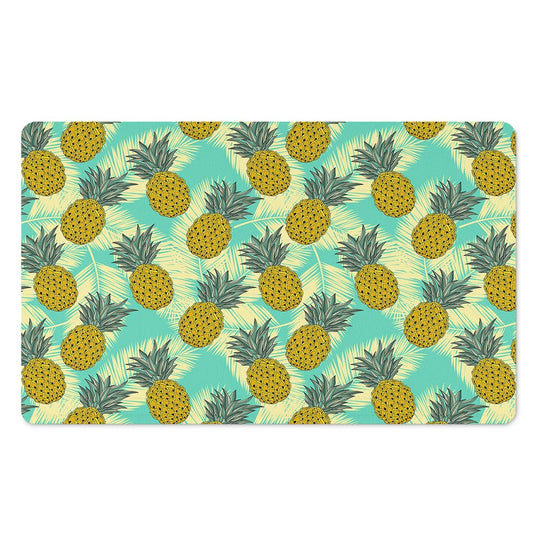 Tropical Vintage Pineapple Pattern Print Polyester Doormat