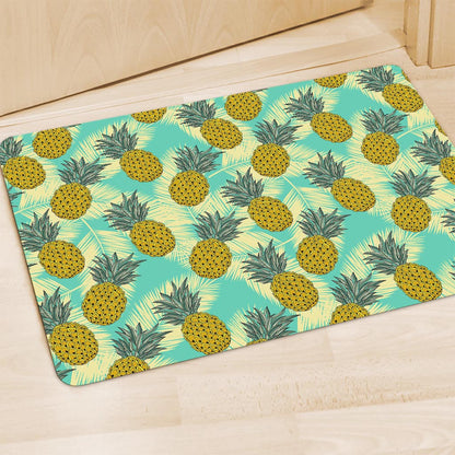 Tropical Vintage Pineapple Pattern Print Polyester Doormat