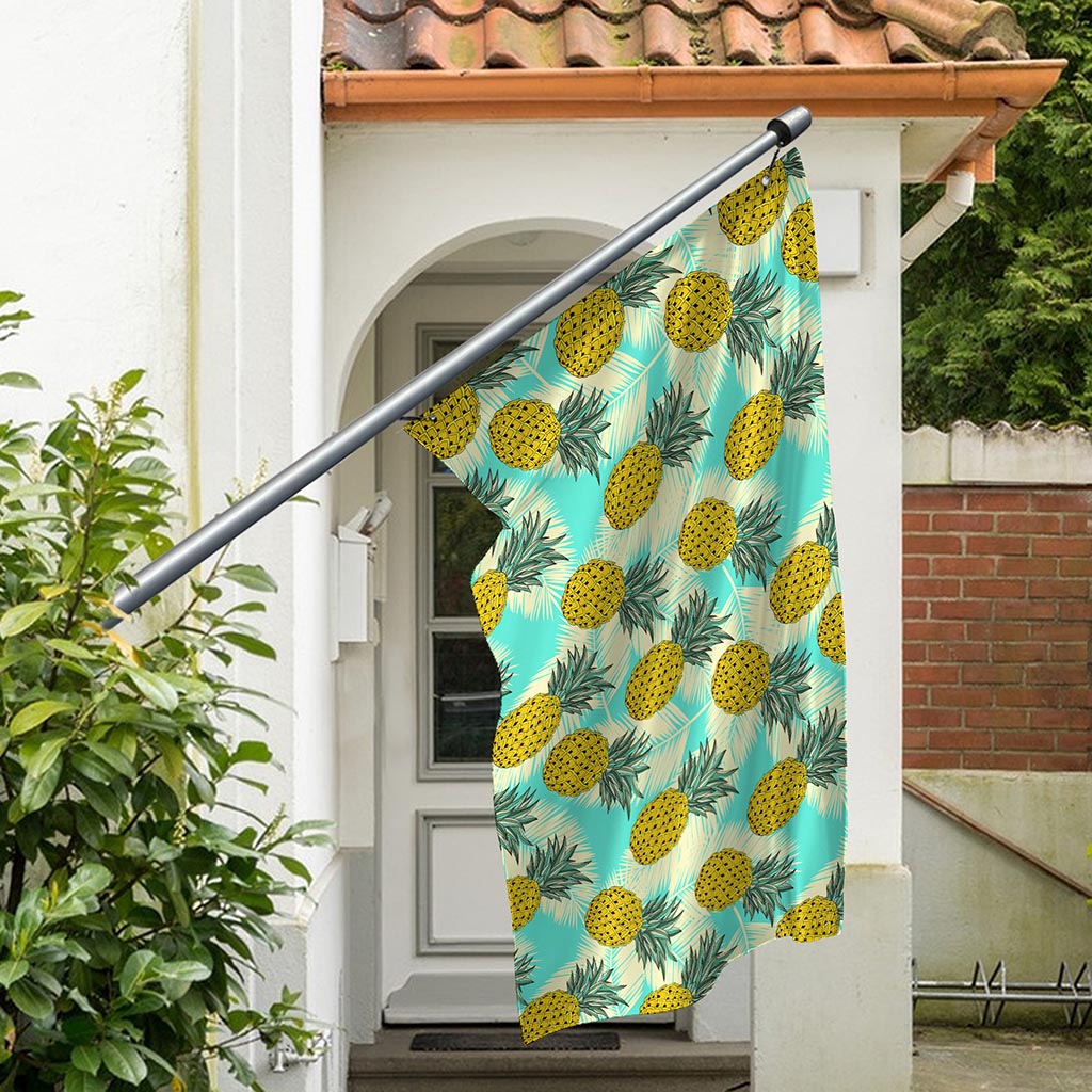 Tropical Vintage Pineapple Pattern Print Polyester Flag