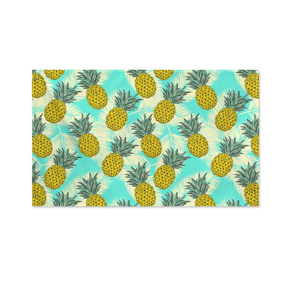 Tropical Vintage Pineapple Pattern Print Polyester Flag