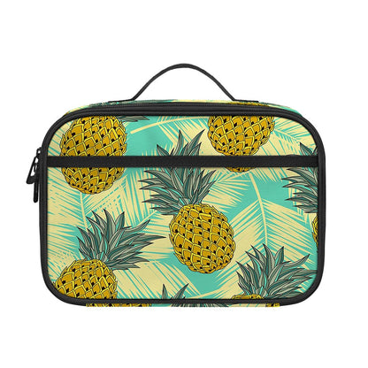 Tropical Vintage Pineapple Pattern Print Portable Lunch Bag