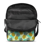 Tropical Vintage Pineapple Pattern Print Rectangular Crossbody Bag