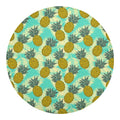 Tropical Vintage Pineapple Pattern Print Round Blanket