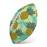 Tropical Vintage Pineapple Pattern Print Rugby Ball