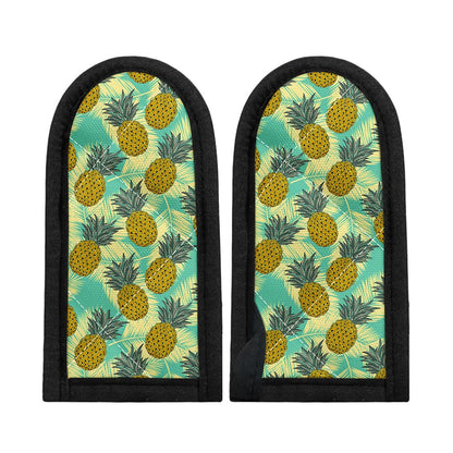 Tropical Vintage Pineapple Pattern Print Skillet Handle Cover