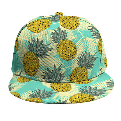 Tropical Vintage Pineapple Pattern Print Snapback Cap