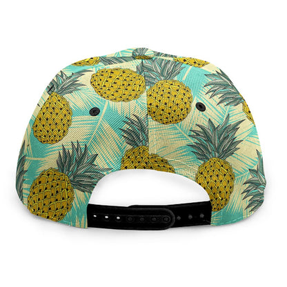 Tropical Vintage Pineapple Pattern Print Snapback Cap