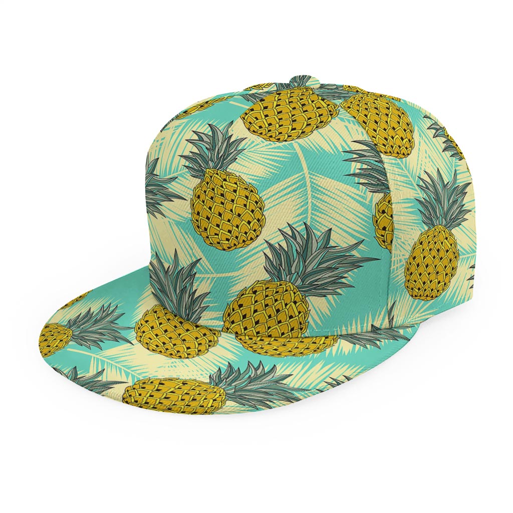 Tropical Vintage Pineapple Pattern Print Snapback Cap