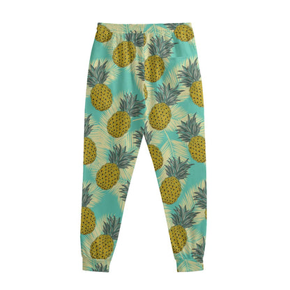 Tropical Vintage Pineapple Pattern Print Sweatpants