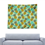 Tropical Vintage Pineapple Pattern Print Tapestry