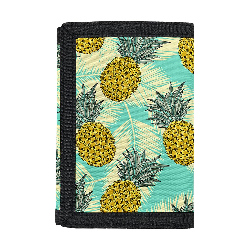 Tropical Vintage Pineapple Pattern Print Trifold Wallet