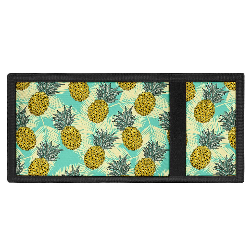 Tropical Vintage Pineapple Pattern Print Trifold Wallet
