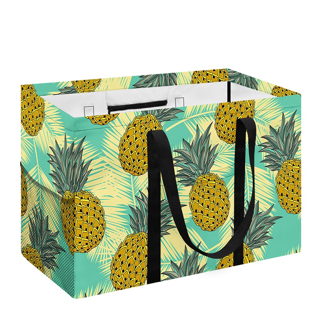 Tropical Vintage Pineapple Pattern Print Utility Tote Bag