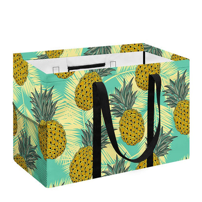 Tropical Vintage Pineapple Pattern Print Utility Tote Bag