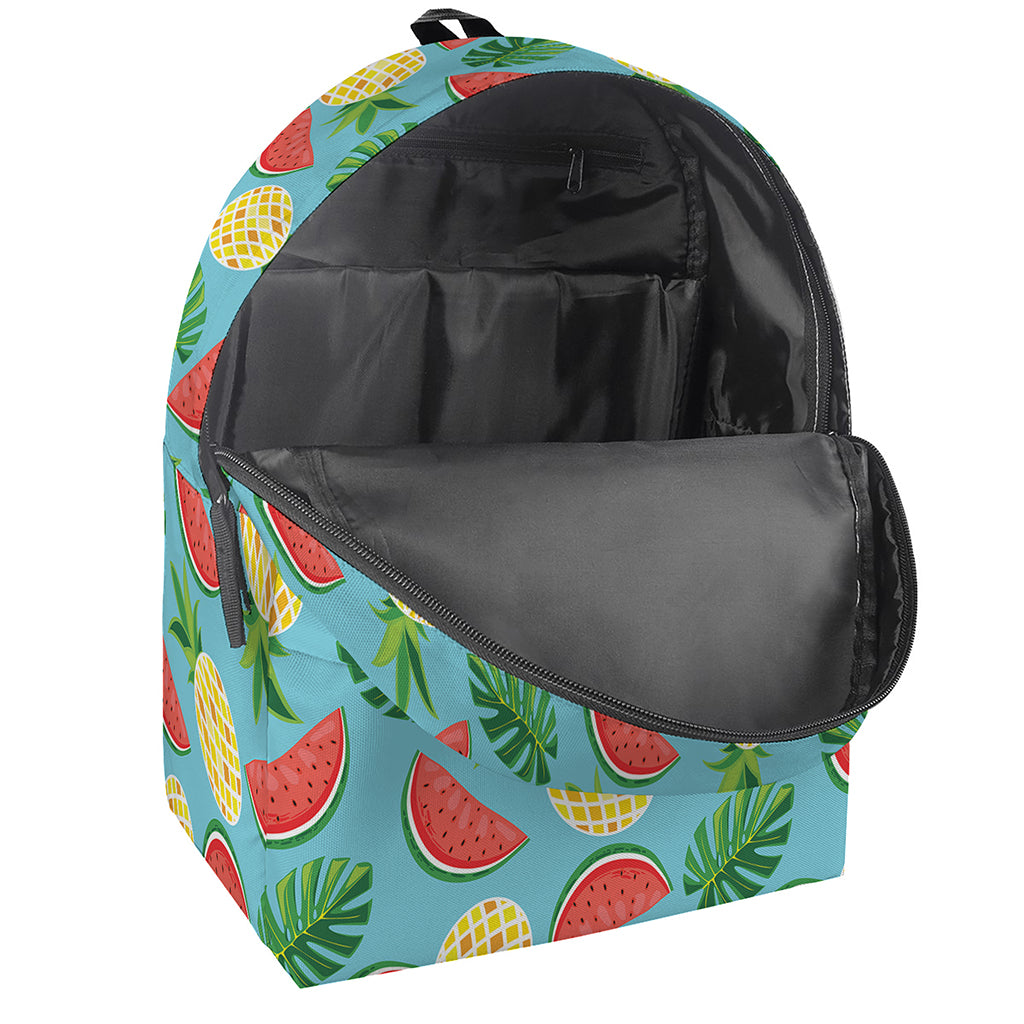 Tropical Watermelon And Pineapple Print Backpack