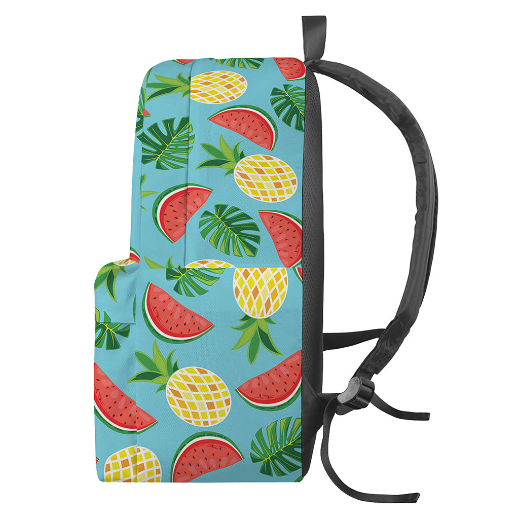 Tropical Watermelon And Pineapple Print Backpack