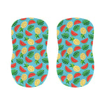 Tropical Watermelon And Pineapple Print Bar Stool Covers