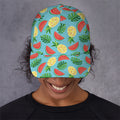 Tropical Watermelon And Pineapple Print Baseball Cap