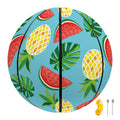 Tropical Watermelon And Pineapple Print Basketball