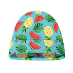 Tropical Watermelon And Pineapple Print Beanie