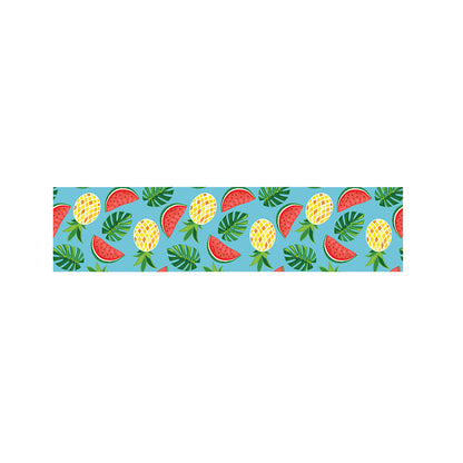 Tropical Watermelon And Pineapple Print Bed Runner