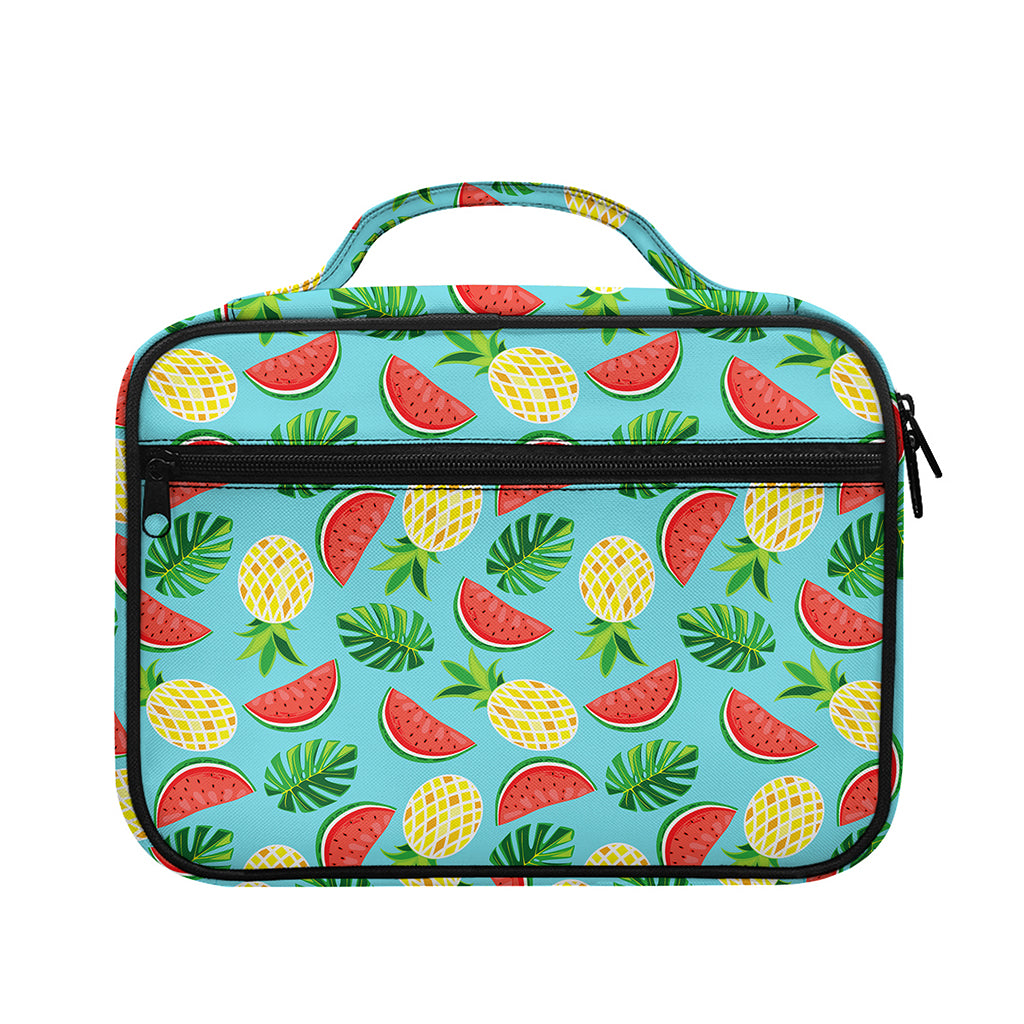 Tropical Watermelon And Pineapple Print Briefcase Bible Bag