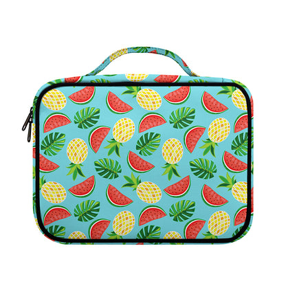 Tropical Watermelon And Pineapple Print Briefcase Bible Bag