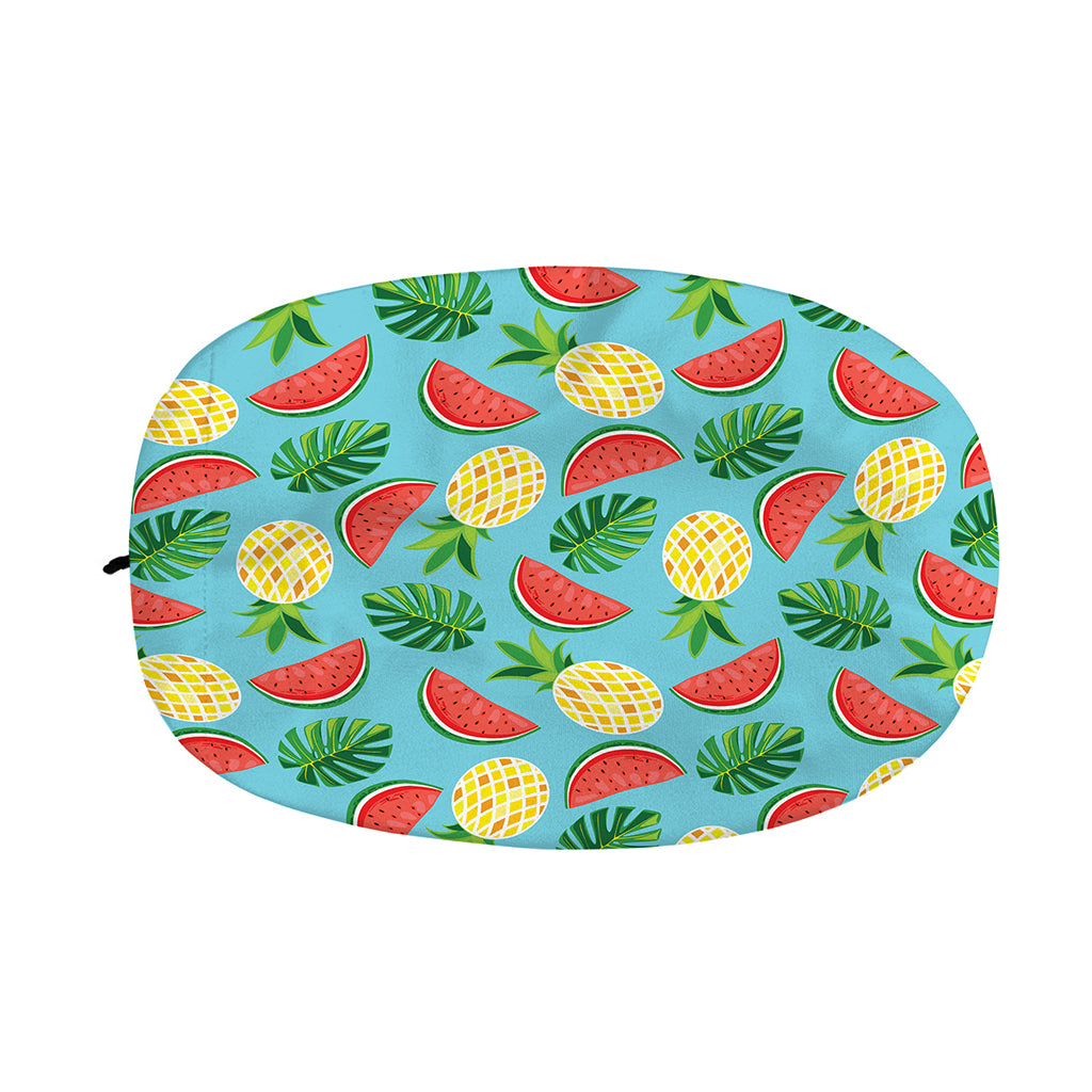 Tropical Watermelon And Pineapple Print Car Side Mirror Covers