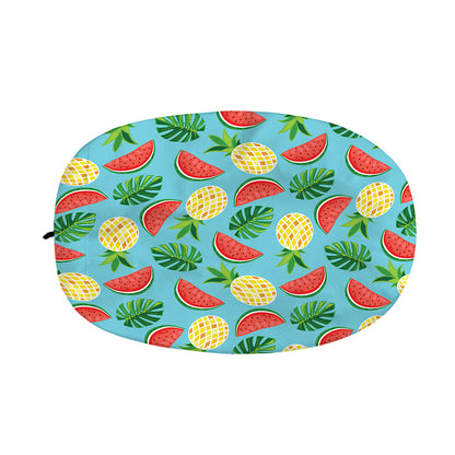 Tropical Watermelon And Pineapple Print Car Side Mirror Covers