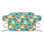 Tropical Watermelon And Pineapple Print Car Windshield Snow Cover