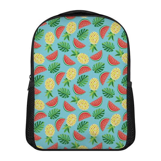 Tropical Watermelon And Pineapple Print Casual Backpack