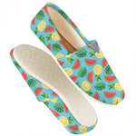 Tropical Watermelon And Pineapple Print Casual Shoes