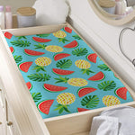 Tropical Watermelon And Pineapple Print Changing Pad Cover