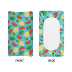Tropical Watermelon And Pineapple Print Changing Pad Cover