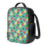 Tropical Watermelon And Pineapple Print Crossbody Lunch Bag