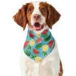 Tropical Watermelon And Pineapple Print Dog Bandana