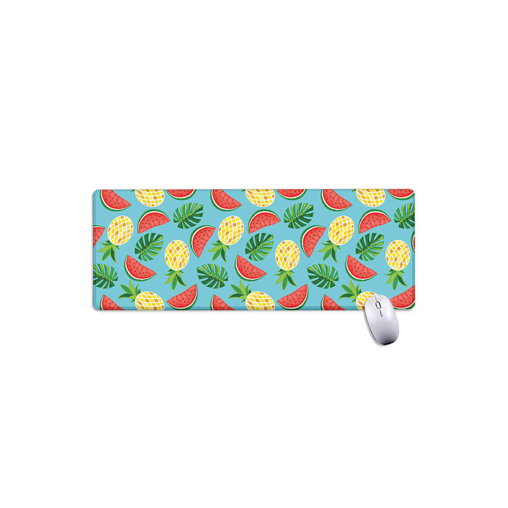Tropical Watermelon And Pineapple Print Extended Mouse Pad