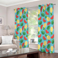 Tropical Watermelon And Pineapple Print Extra Wide Grommet Curtains