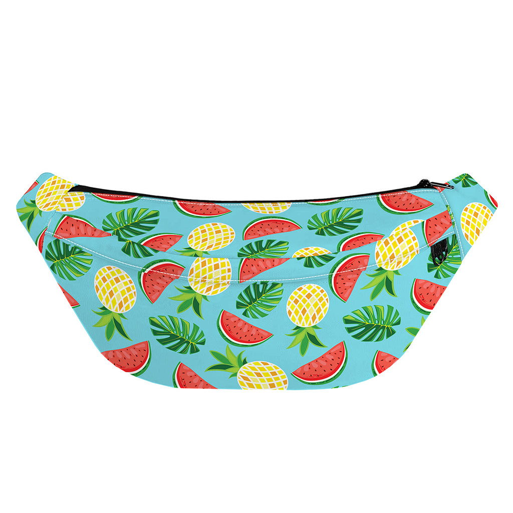 Tropical Watermelon And Pineapple Print Fanny Pack