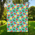 Tropical Watermelon And Pineapple Print Garden Flag