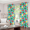 Tropical Watermelon And Pineapple Print Grommet Curtains